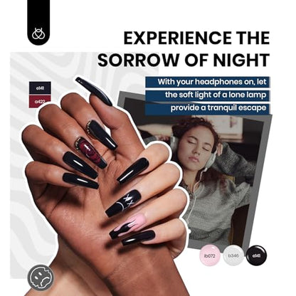 Beetles 85 Pcs Gel Nail Polish Kit with U V Light 55 Colors Gel Nail Kit for Beginners with Everything at Home Gel Polish Manicure Winter Nail Art Jelly Nails Emotional Spectrum Collection