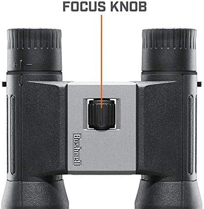 Bushnell PowerView 2 Binoculars, High-Definition Binoculars with Multi-Coated Lenses, Durable Aluminum Alloy Chassis, Wide Field of View, Ideal for Wildlife Observation, Hiking and Sporting Events