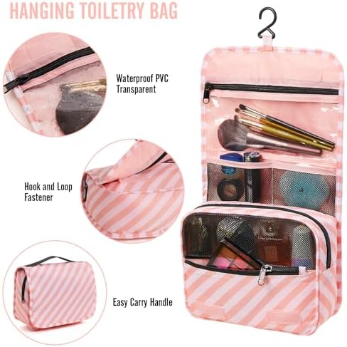 Veken 8 Set Packing Cubes for Travel Essentials, Suitcase Organizer Bags in 4 Sizes, Carry-On Luggage Accessories with Large Laundry & Hanging Toiletry Bag, Must-Have for Airplane, Road Trip & Camping