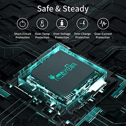 65W Replacement for HP Laptop Charger Probook, Envy, Pavilion, Stream, EliteBook, X360 Computer Charger Blue Tip Notebook PC Power Cord - 10ft