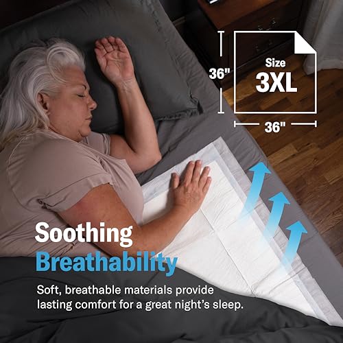 Chucks MAX Hospital Bed Pads Disposable Adult 36 x 36 Breathable Incontinence Pads - XXX-Large Pee Pads for Adults - Heavy Duty Absorbency Underpads - 400 Lbs. Patient Repositioning [20 Count]