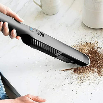 Shark WV201 WANDVAC Handheld Vacuum Lightweight at 1.4 Pounds with Powerful Suction, Charging Dock, Single Touch Empty and Detachable Dust Cup (WV201BLK Black) (Renewed)