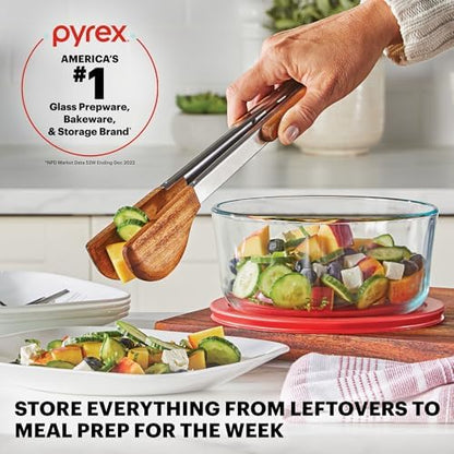 Pyrex Simply Store (12-Pack) Glass Food Storage Containers Set, (1, 2, & 3 Cup) Meal Prep Containers With BPA-Free Lids, Dishwasher & Microwave Safe
