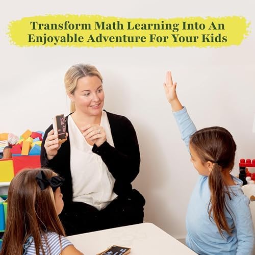 Star Right Math Flash Cards Set of 4 - Addition, Subtraction, Multiplication, Division with 4 Rings - 208 Cards for Kids Ages 6 and Above - Flash Card from 1st to 4th Grade