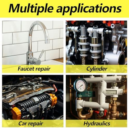 382 PCS 30 Size SAE FKM Viton O-Ring Kit for Various Chemical, Aerospace, Cylinder, Hydraulic, Automotive Engines and Plumbing O-Ring Repair with 4-Piece Pick Set and Resist Oil and Heat