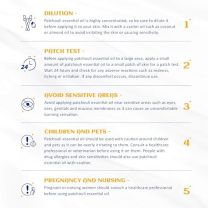 HIQILI Patchouli Essential Oil,100% Pure & Natural for Homemade Perfume, Sooth Skin, Nourish Hair at Home with Diffuser, Gift for Hippie Friend -100ML