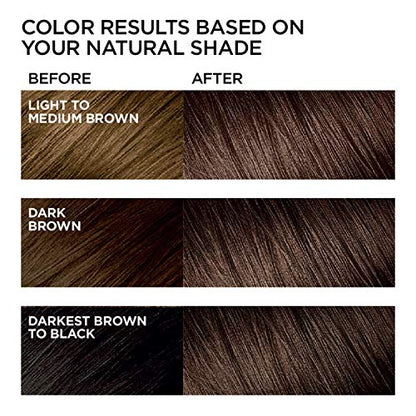 L'Oreal Paris Feria Multi-Faceted Shimmering Permanent Hair Color, 40 Espresso, Hair Dye Kit, Pack of 2