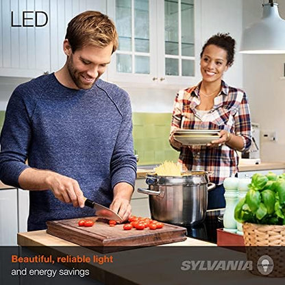 SYLVANIA ECO LED A19 Light Bulb, 60W Equivalent, Efficient 9W, 7 Year, 750 Lumens, Non-Dimmable, Frosted, 5000K, Daylight - 8 Count (Pack of 1) (40883)
