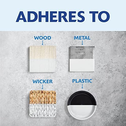 Rust-Oleum 1993502 Painter's Touch Ultra Cover Multi-Purpose Brush-On Paint, 1 Quart, Semi-Gloss White