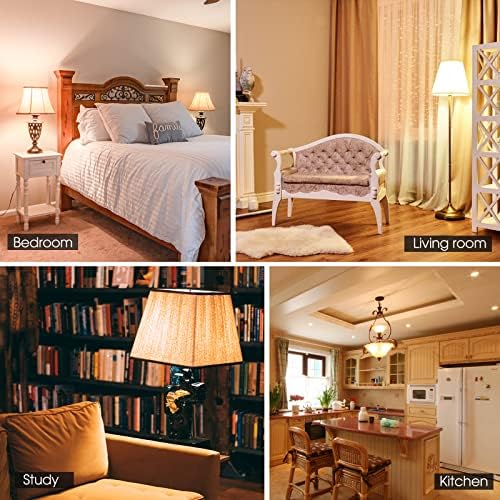 Energetic 24 Pack LED Light Bulbs 60 Watt Equivalent, A19 Warm White 3000K, E26 Base, Non-Dimmable, 8W 760lm, ETL Listed