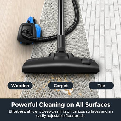 Eureka Bagged Canister Vacuum Cleaner, 3670H w/ 2bags, 3670h-blue