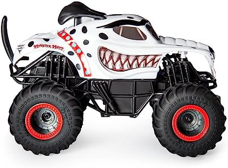 Monster Jam, Official Monster Mutt Dalmatian Remote Control Monster Truck for Boys and Girls, 1:24 Scale, 2.4 GHz, Kids Toys for Ages 4-6+
