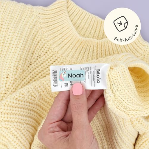 – Personalized Name Labels for Kids (120) – Waterproof & Durable Stickers for Clothing, School & Daycare Items - Unicorns