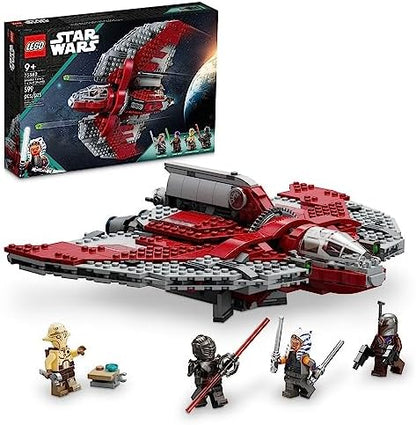LEGO Star Wars Ahsoka Tano’s T-6 Jedi Shuttle Spaceship Toy - Star Wars Building Toys Set for Kids, Boys & Girls, Ages 9+ - Birthday Gift for Fans - 4 Minifigures - 75362