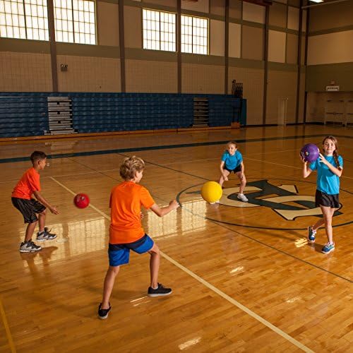 Champion Sports Playground Balls – Single Balls & Sets, Multiple Colors, Durable Nylon-Wound Construction for Kickball & Indoor/Outdoor Play