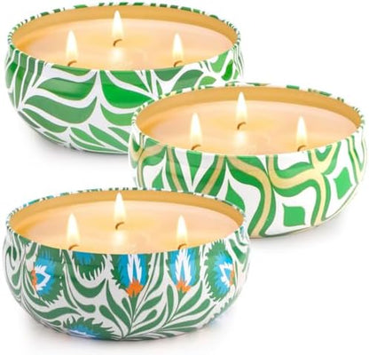 Citronella Candles Outdoor, Large 36oZ Citronella Candles, 240 Hours Burning, 3-Wick Natural Soy Wax Summer Outdoor Candles for Outside Indoor Patio Home Garden Yard Balcony Camping Porch BBQ