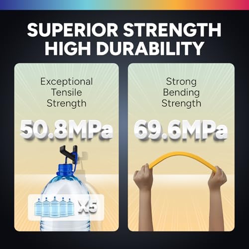 OVERTURE PETG 3D Printer Filament 1.75mm, Neatly Wound Durable PETG 1kg Spool (2.2lbs), Strong Toughness Filament, Dimensional Accuracy +/- 0.02mm, Fit Most FDM Printers (Black (1-Pack))