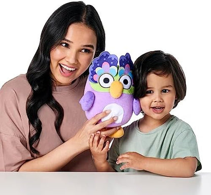 Bluey Chattermax 10" Talking Plush – Sound Effects, Voice Recorder with Chat Back, Interactive Stuffed Animal, Soft Deluxe Fabric, Cuddly Toy for Kids, Batteries Included.