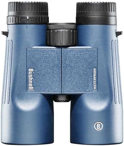 Bushnell H2O 8x42mm Binoculars, Waterproof and Fogproof Binoculars for Boating, Hiking, and Camping, Multi Blue
