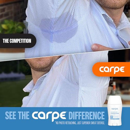 Carpe Underarm Antiperspirant and Deodorant, Fresh Powder Scent