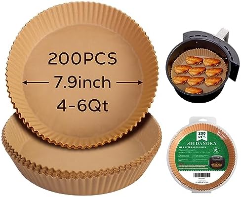 200 Pcs Air Fryer Liners - Disposable Parchment Paper Sheets for Ninja Air Fryer AF101 & AF150 XL
