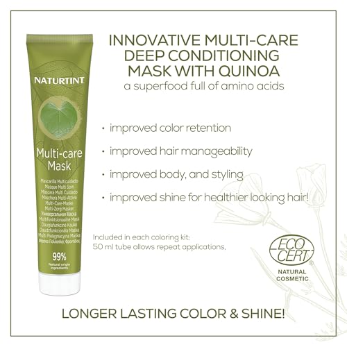 Naturtint 8C Copper Blonde Permanent Hair Color (Pack of 6), Ammonia Free, Vegan, Cruelty Free, up to 100% Gray Coverage, Long Lasting Results (Packaging may vary)