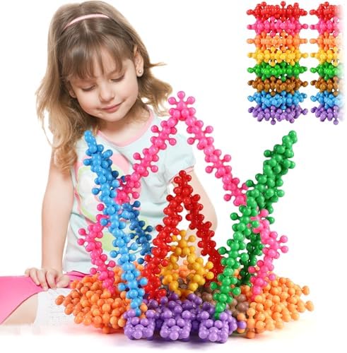 TOMYOU 300 Pcs Building Blocks Kids STEM Toys Educational Sets Interlocking Plastic for Preschool Boys and Girls Aged 3+, Safe Material Creativity