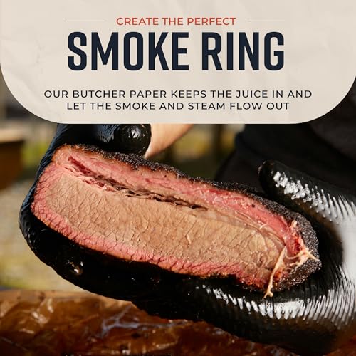 Bryco Goods Pink Butcher Paper Roll - 24 Inch by 175 Feet - Food-Grade Peach Butcher Paper for Smoker, BBQ, Grilling, Smoking Meat & Brisket - Unbleached, Unwaxed, Uncoated - USA Made