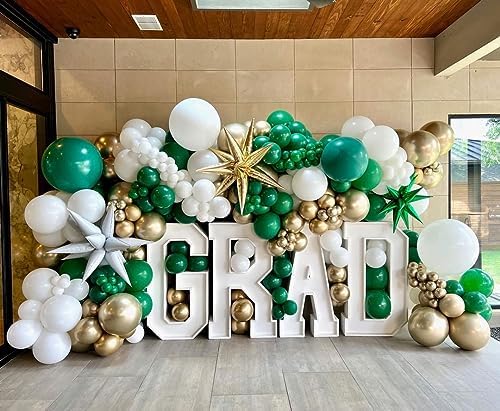 Bezente Metallic Gold Giant Balloons 36 Inch - 8 Pack Jumbo Chrome Gold Balloons Large Round Gold Latex Balloons for Photo Shoot Wedding Bridal Shower Graduation Birthday Christmas Party Decorations