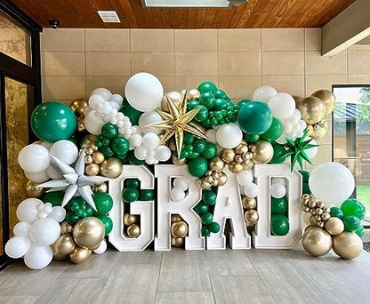 Bezente Metallic Gold Giant Balloons 36 Inch - 8 Pack Jumbo Chrome Gold Balloons Large Round Gold Latex Balloons for Photo Shoot Wedding Bridal Shower Graduation Birthday Christmas Party Decorations