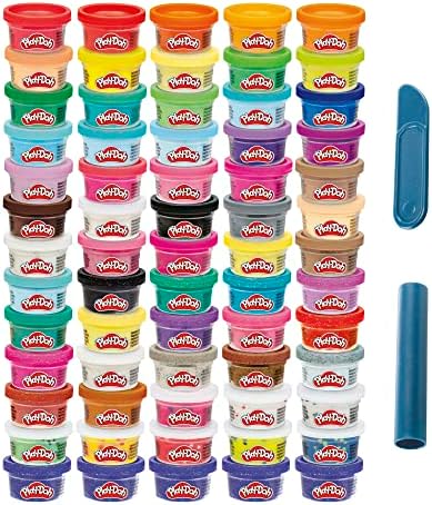 Play-Doh Ultimate Color Collection 65-Pack of 1-oz Cans, Includes Sparkle, Confetti & Color Burst, Back to School Classroom Supplies, Preschool Toys, Ages 2+ (Amazon Exclusive)