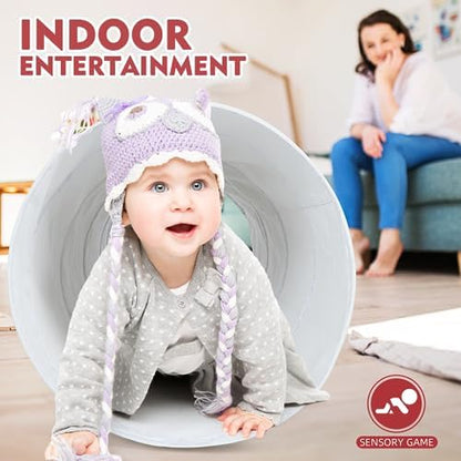 Moncoland Kids Play Tunnel Tent for Toddlers,Colorful Pop Up Crawl Toy Baby Children or Dog Cat Pets,Collapsible Gift Boy and Girl Indoor Outdoor Games (Kids Tunnel)