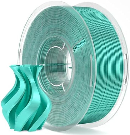 ELEGOO Silk PLA Filament 1.75mm Mint Green 1KG, Shiny 3D Printer Filament Dimensional Accuracy +/- 0.02mm, 1kg Spool(2.2lbs) Fits for Most FDM 3D Printers