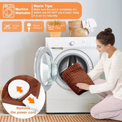 Heating Pad,Electric Heating Pads for Back,Hot Heated Pad for Abdomen,Shoulder,Knee,Multiple Temp and Auto Shut Off