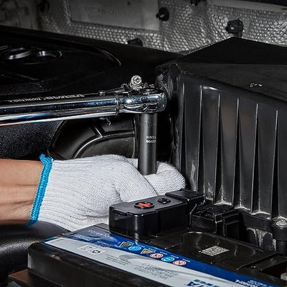 VEVOR 1/2" Drive Impact Socket Set, 65 Piece SAE 3/8" to 1-1/4" and Metric 10-24mm, 6 Point Cr-V Alloy Steel for Auto Repair, Easy-to-Read Size Markings, Rugged Construction, Storage Case