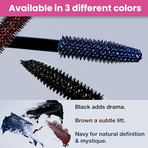 PrimeLash Mascara for Older Women – Volumizing, Incredible Length in 2 Coats – Long-Stay, Zero Clumps, Hypoallergenic (Brown)