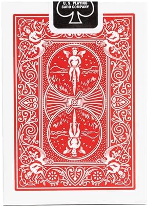 Bicycle Playing Cards, All Red, Poker Size, 12 Pack