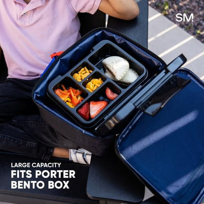 Simple Modern Marvel Kids Lunch Box for School | Reusable Insulated Lunch Bag for Toddler, Girl, and Boy | Meal Containers with Exterior & Interior Pockets | Hadley Collection | Spidey Kid