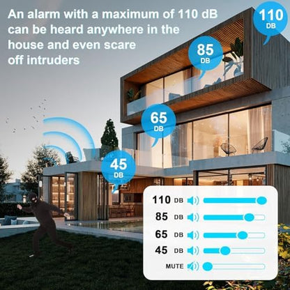 Door Chime,SanJie Wireless Door Sensor Chime When Door Opens,Door Entry Alarm Chime for Business/Home/Kids,500 FT Range,26 Chimes 5 Adjustable Volume Door Ringer Alert 2 Sensors + 1 Receivers