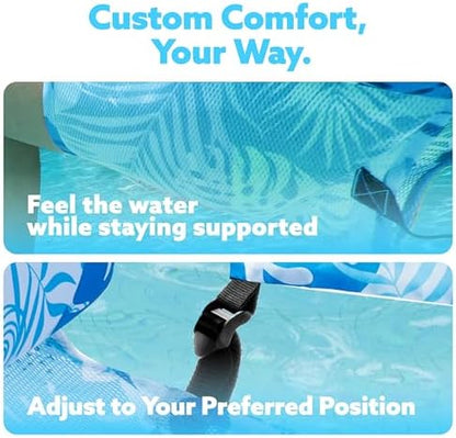 SLOOSH Inflatable Pool Floats Adult,2 Packs Floating Lounge Chairs,Blow up Pool Noodles for Adult Heavy Duty,Floating Chair for Party Summer Water Beach Lake Fun