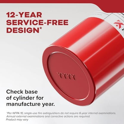 Kidde, FA110G, Multi Purpose Fire Extinguisher for Home, Office, Dorm, Residential, 1A10BC