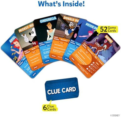 Skillmatics Guess in 10 Disney, Card Game for Girls, Boys, Kids, Teens, Adults, Who Love Cinderella, Mickey Mouse, Moana, Gifts for Ages 6, 7, 8, 9 and Up