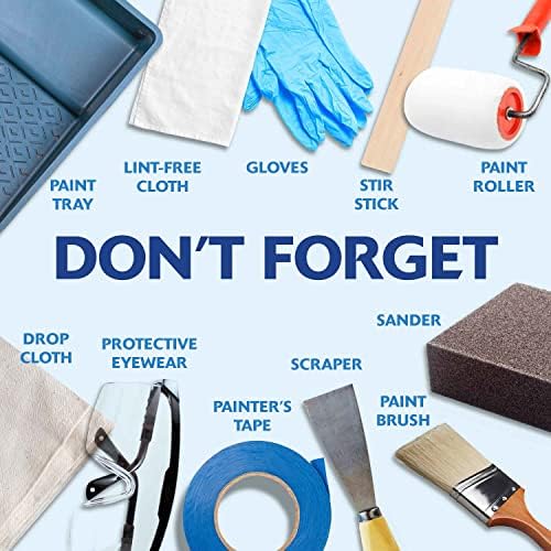 Rust-Oleum 369384 Advanced Dry Door & Trim Paint, Quart, Satin White