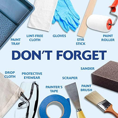 Rust-Oleum 369384 Advanced Dry Door & Trim Paint, Quart, Satin White