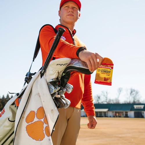 Honey Stinger Organic Peanut Butter Strawberry Waffle, Energy Stroopwafel for Exercise, Endurance and Performance, Sports Nutrition for Home & Gym, Pre & During Workout, 16.96 Ounces (Pack of 16)