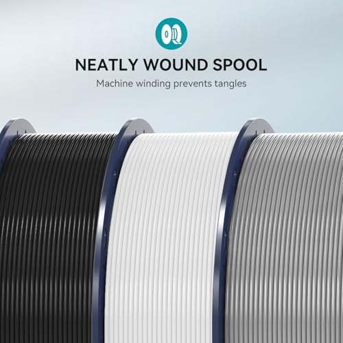 PETG Filament 1.75mm 2025 Upgrade Spool Compatible with Bambulab Refill Filament, 1kg(2.2lbs) SUNLU PETG 3D Printer Filament, 1.75mm Dimensional Accuracy +/- 0.02mm, Cyan