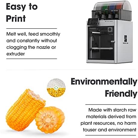 eSUN PLA+ Filament 1.75mm, 3D Printer Filament PLA Plus, Dimensional Accuracy +/- 0.03mm, 1KG per Spool, 2 Spools 3D Printing Filament, Cold White