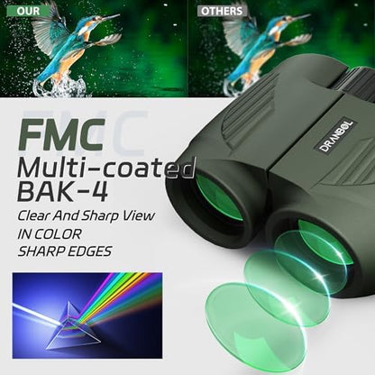 20X25 Small Binoculars for Adults and Kids, Large Eyepiece Binoculars for Bird Watching Easy Focus, Pocket High Powered Opera Glasses for Concert, Cruise Ship, Travel Must Have