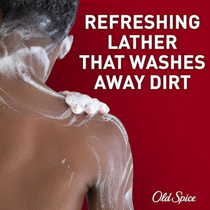 Old Spice Refreshing Body Wash for Men, 3X Defense, 24/7 Shower Fresh with Long Lasting Scent, Red Collection, Swagger with Cedarwood Scent, 16 oz (Pack of 4)