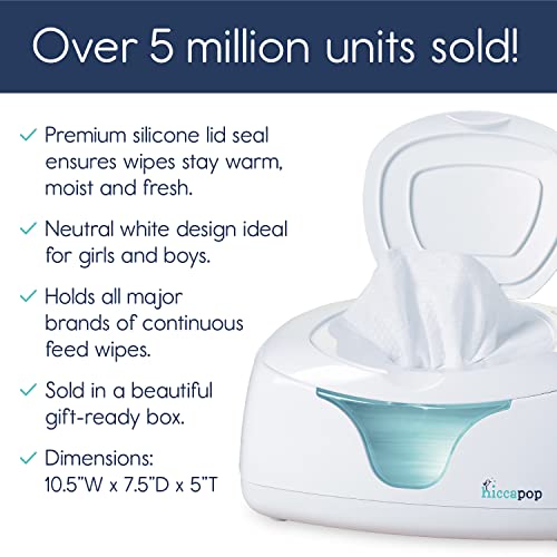 Hiccapop Baby Wipe Warmer and Baby Wet Wipes Dispenser | Baby Wipes Warmer for Babies | Diaper Wipe Warmer with Changing Light